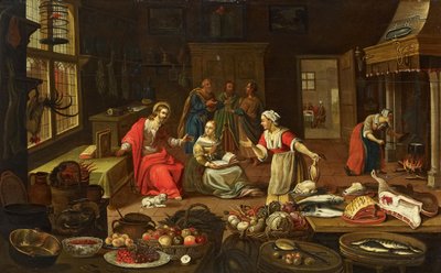Christ in the House of Martha by Georg Friedrich Stettner